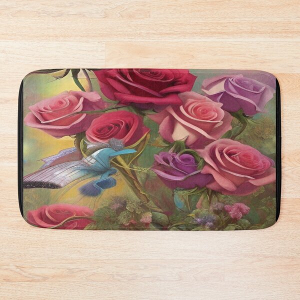 Item preview, bouquet of red, rose and purple roses with butterflies designed and sold by ValleyDream.