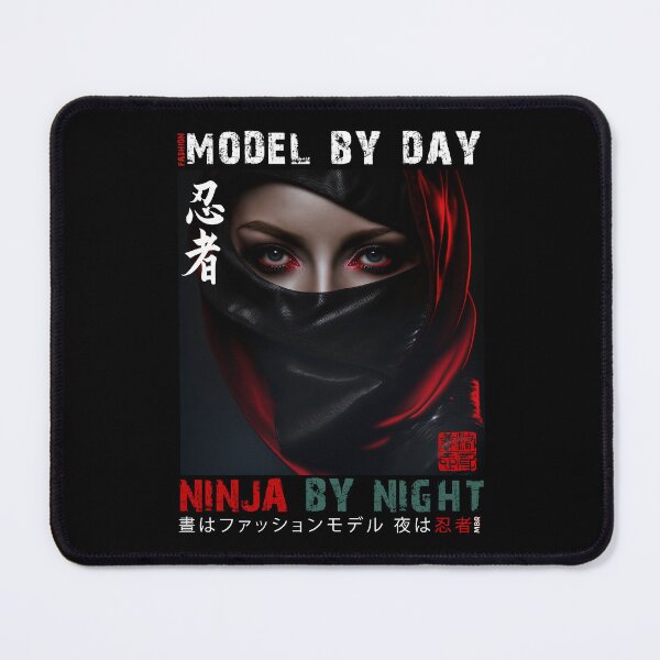 Item preview, Fashion Model By Day Ninja By Night - Masked Female Ninja Model | Fashion Model Ninja Woman Warrior designed and sold by MadeByRobots.