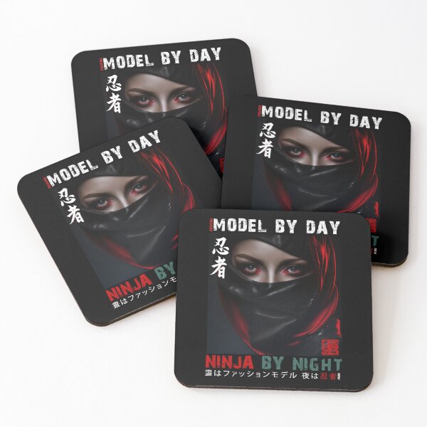 Item preview, Fashion Model By Day Ninja By Night - Masked Female Ninja Model | Fashion Model Ninja Woman Warrior designed and sold by MadeByRobots.