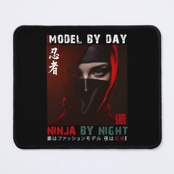 Item preview, Fashion Model By Day Ninja By Night - Masked Female Ninja Model | Fashion Model Ninja Woman Warrior designed and sold by MadeByRobots.