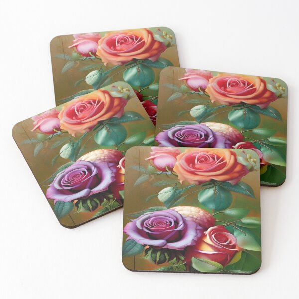 Item preview, bouquet of red, rose and purple roses designed and sold by ValleyDream.