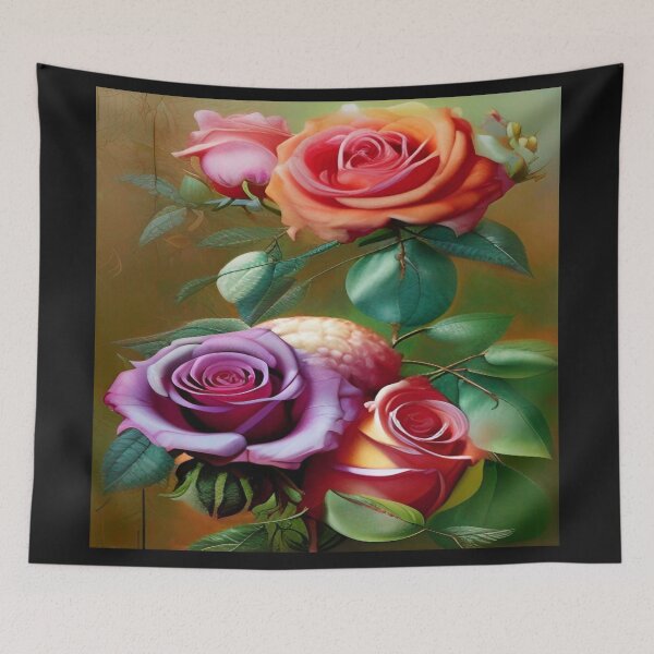 Item preview, bouquet of red, rose and purple roses designed and sold by ValleyDream.