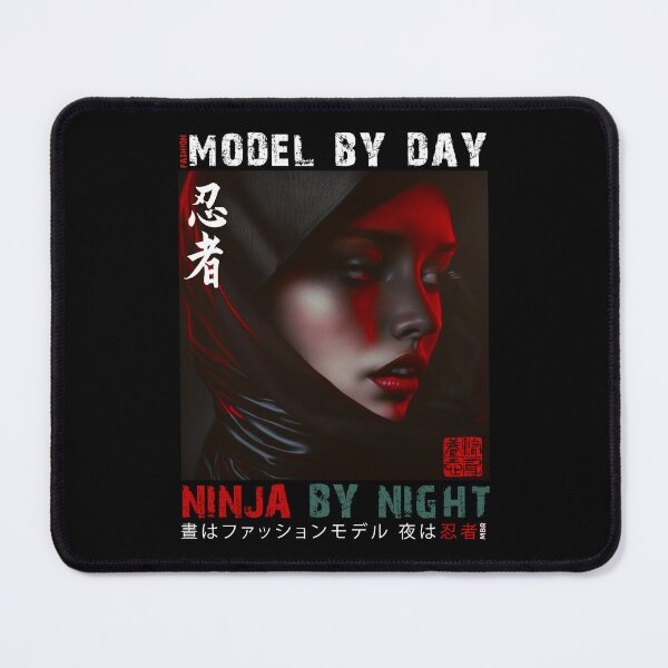 Item preview, Fashion Model By Day Ninja By Night - Masked Female Ninja Model | Fashion Model Ninja Woman Warrior designed and sold by MadeByRobots.