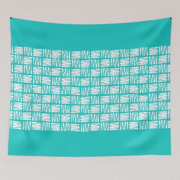 Item preview, Icy Mint Abstract Tile Pattern designed and sold by TosikArt.