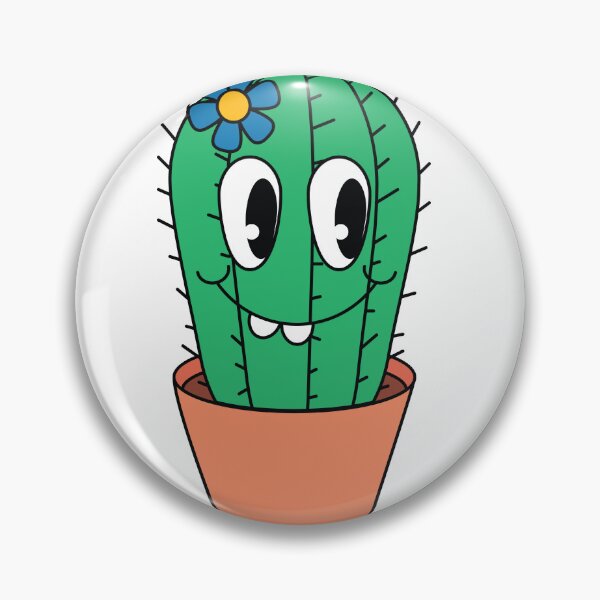Item preview, Happy Smiling Cactus in Pot designed and sold by PrintPortal.