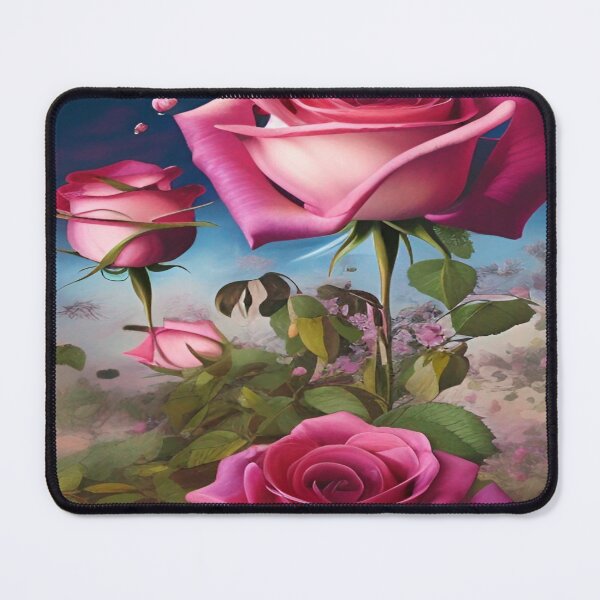 Item preview, three red roses canvas painting designed and sold by ValleyDream.
