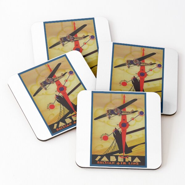 Item preview, SABENA Vintage London to Scandinavia Publicity Travel Poster 30's designed and sold by Mitch-Angelo.