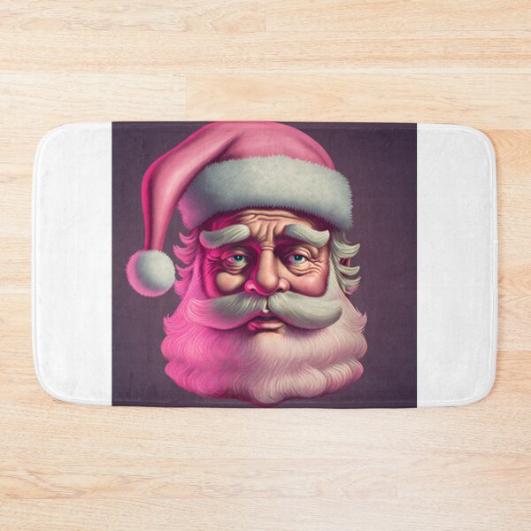 Item preview, Retro Vintage Pink Santa Claus designed and sold by TheBaconStudio.