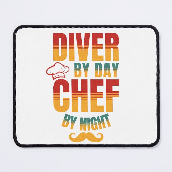 Item preview, Diver By Day Chef By Night For Divers and Lake lovers designed and sold by NiceTees2021.