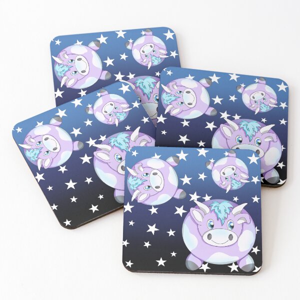 Item preview, flying cow in space designed and sold by BeingNow.