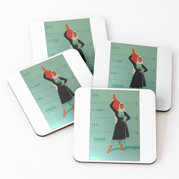 Item preview, SABENA Vintage To Liban Publicity Travel Poster 50's designed and sold by Mitch-Angelo.