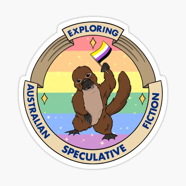Pride Specter Logo Non-Binary Sticker