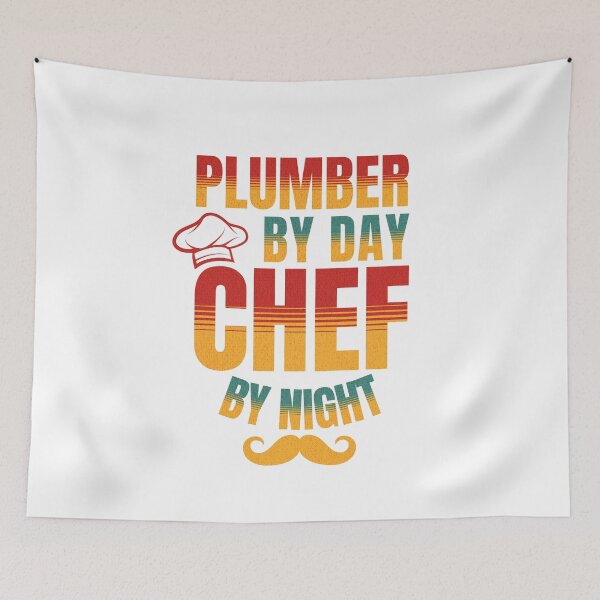 Item preview, Plumber By Day Chef By Night For Plumbers designed and sold by NiceTees2021.