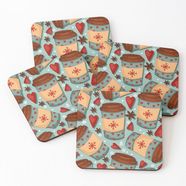 Item preview, Take-out Coffee Cup Christmas Pattern designed and sold by RepublicOfFire.