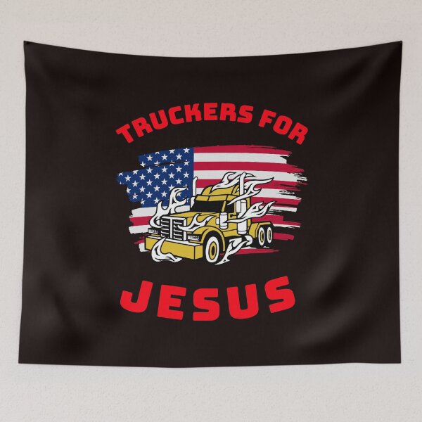 Artikelvorschau, Amerikanischer Trucker, Trucker für Jesus GR entworfen und verkauft von TeamsterLife.