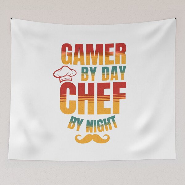 Item preview, Gamer By Day Chef By Night For Gamers designed and sold by NiceTees2021.