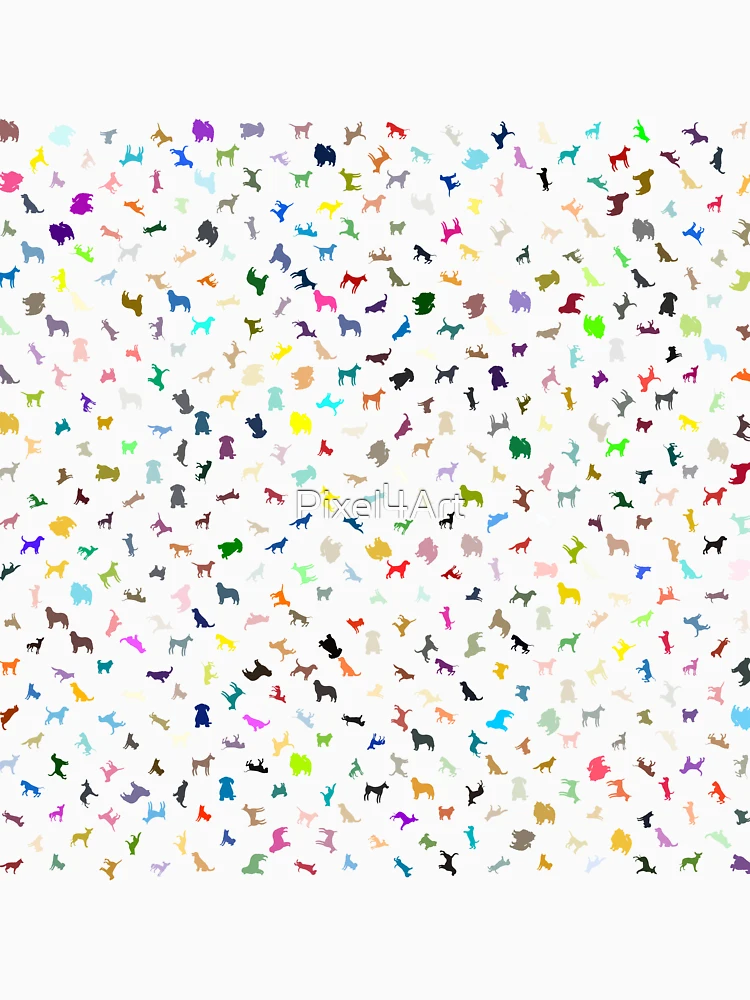Thumbnail 6 of 6, Pullover Hoodie, Abstract Multi Color Dog Pattern designed and sold by Pixel4Art.