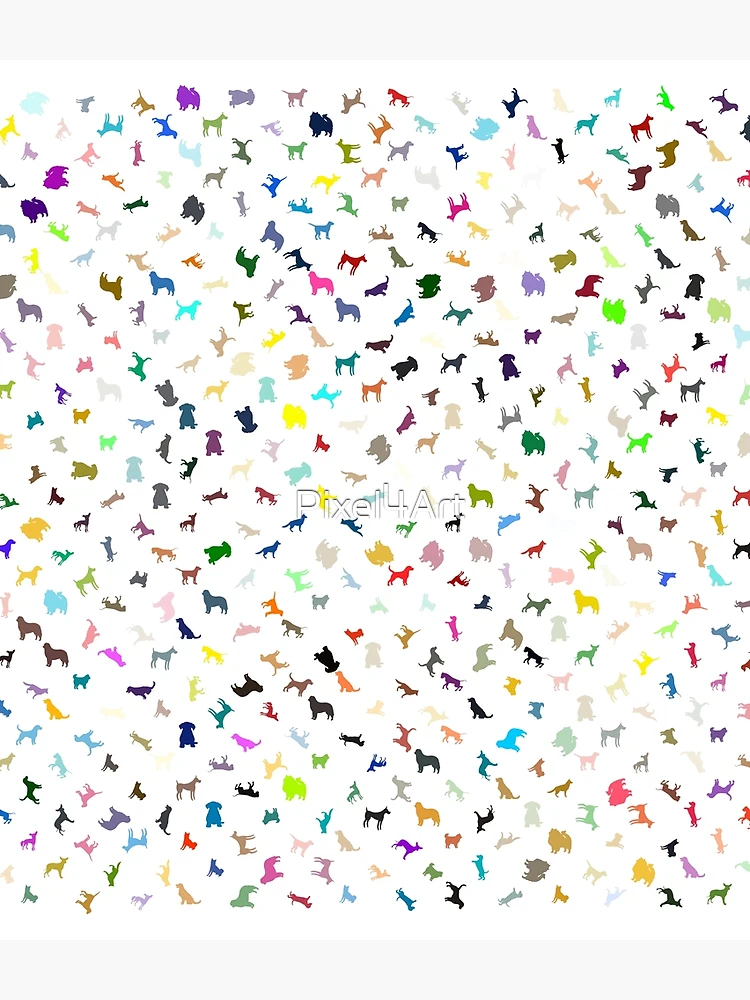 Thumbnail 3 of 3, Backpack, Abstract Multi Color Dog Pattern designed and sold by Pixel4Art.