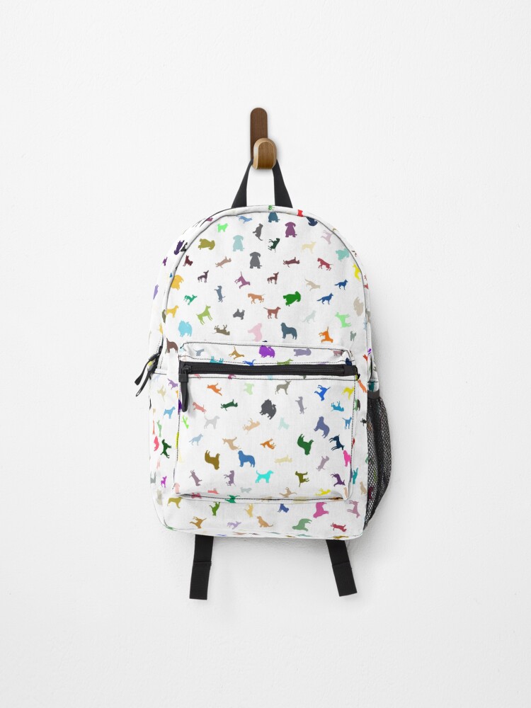 Thumbnail 1 of 3, Backpack, Abstract Multi Color Dog Pattern designed and sold by Pixel4Art.