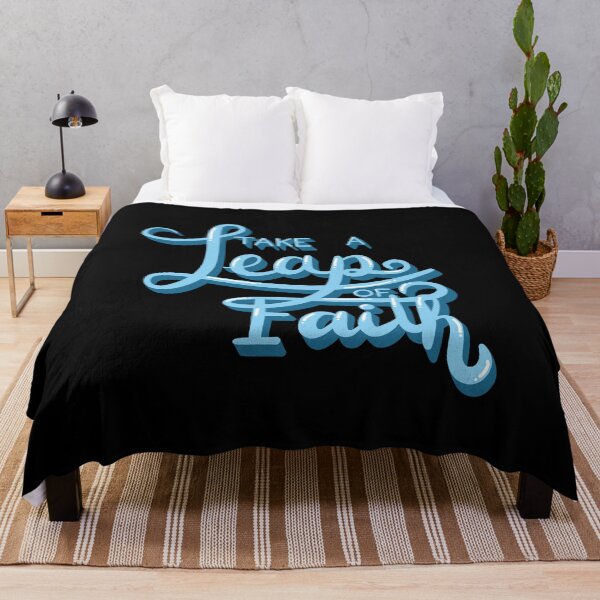 Item preview, Take a Leap of Faith Black Back designed and sold by themoodydecor.