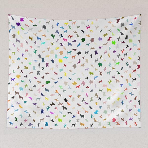 Item preview, Abstract Multi Color Dog Pattern designed and sold by Pixel4Art.