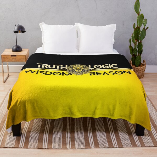 Item preview, Lion Truth Logic Wisdom Reason Yellow and Black designed and sold by Yiorgos Designs.
