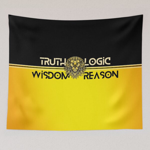 Item preview, Lion Truth Logic Wisdom Reason Yellow and Black designed and sold by Yiorgos Designs.