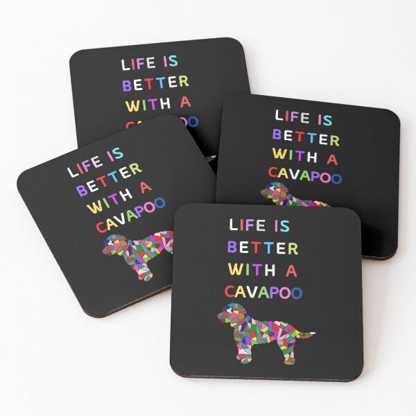 Item preview, Life is Better with a Cavapoo Colorful designed and sold by Dewlangrial.