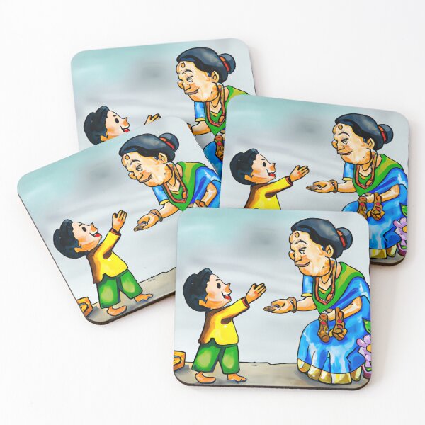 Item preview, kid with grand ma designed and sold by craftyprintable.