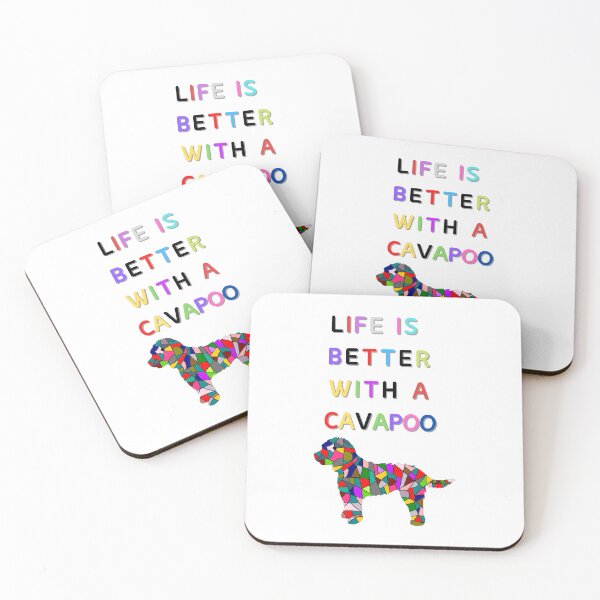 Item preview, Life is Better with a Cavapoo Colorful designed and sold by Dewlangrial.