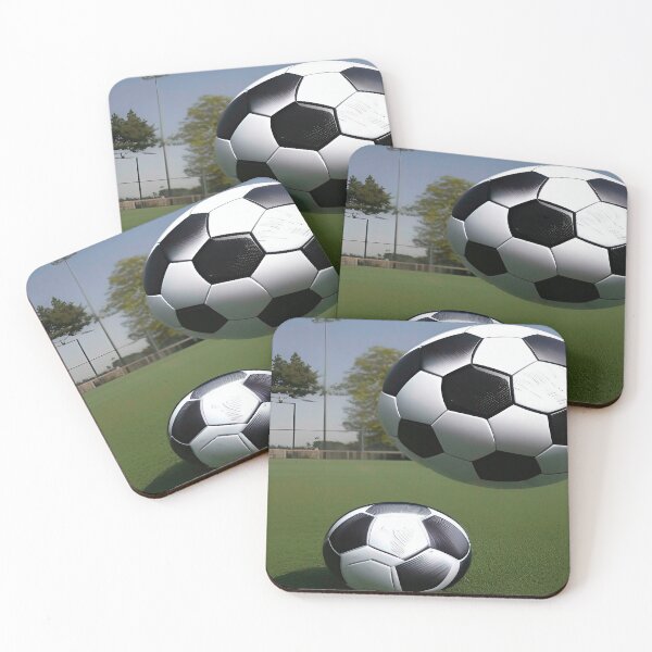 Item preview, Sports Dual Soccer Balls on Soccer Field designed and sold by deniselynnimage.
