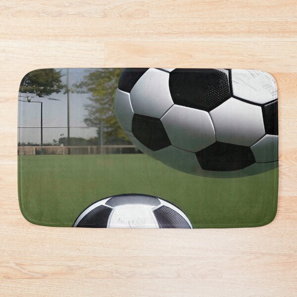 Item preview, Sports Dual Soccer Balls on Soccer Field designed and sold by deniselynnimage.