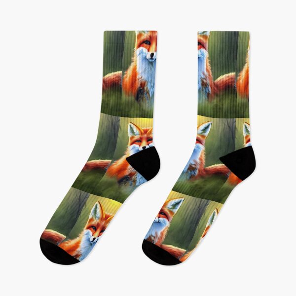 Item preview, Watercolor Fox design designed and sold by The Love Quill.