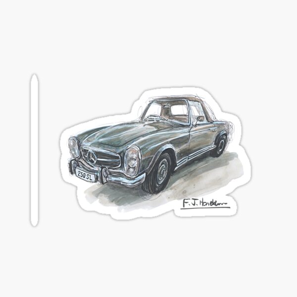 Vista previa del artículo con la obra «Mercedes Pagoda 250 SL», diseñado y vendido por Francohanekom.