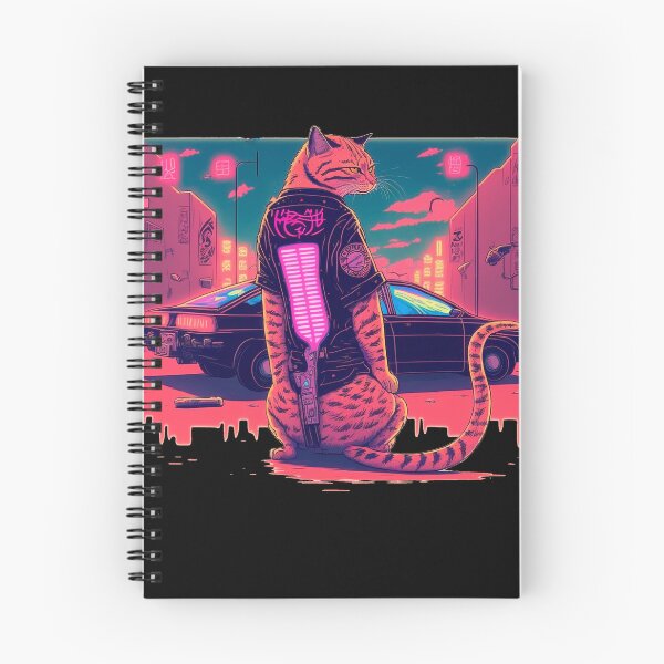 Item preview, Synthwave Cat 2 designed and sold by TheSamuraiCat.