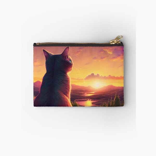 Item preview, Cat Looking At Sunset designed and sold by TheBaconStudio.