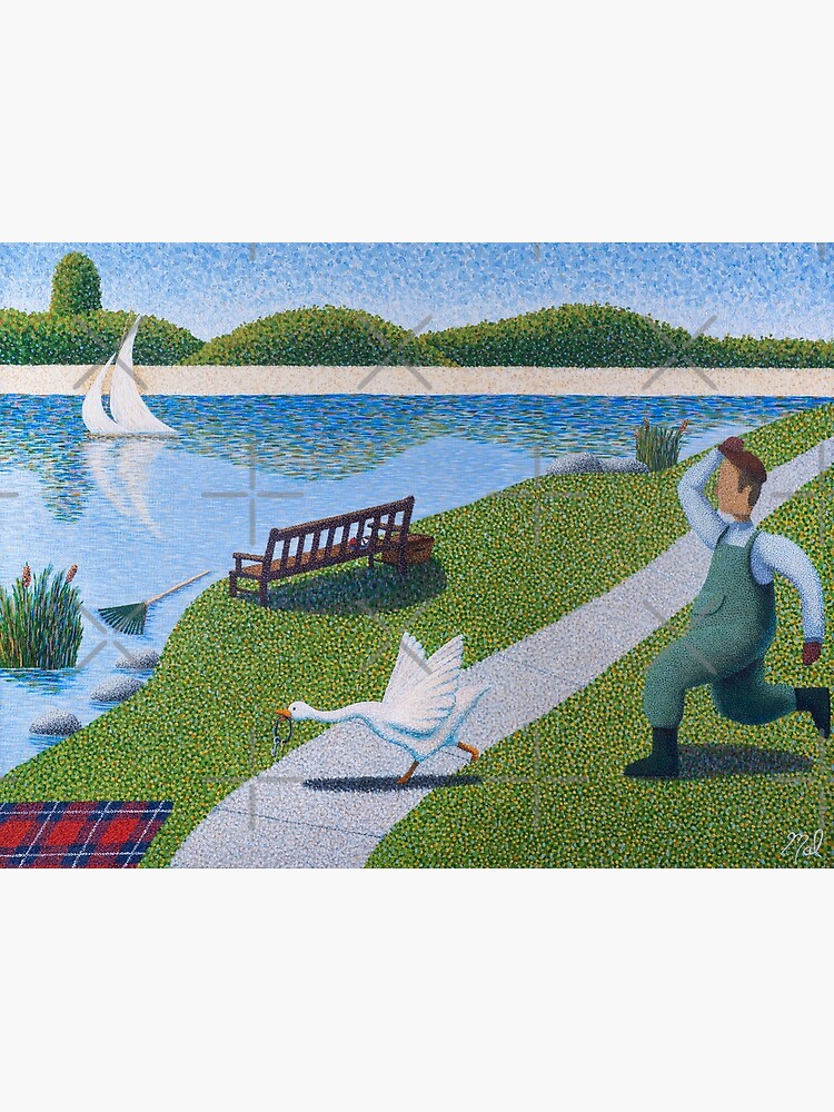 Thumbnail 3 of 3, Canvas Print, Une Oie designed and sold by MalMakes.