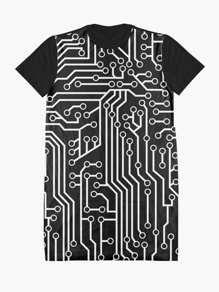 Download "Modern Black and White Cybernetic Circuit Board Pattern ...