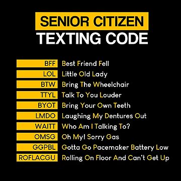 Senior Citizen Texting Code Mug, Gifts For Senior Citizens, Gift For Senior  Women And Men, Funny Gag Gifts For Older People, Senior Citizen