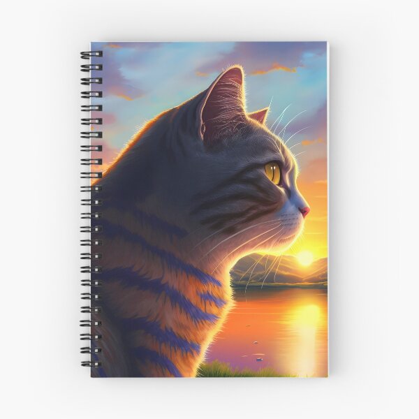 Item preview, Cat Looking At Sunset designed and sold by TheBaconStudio.