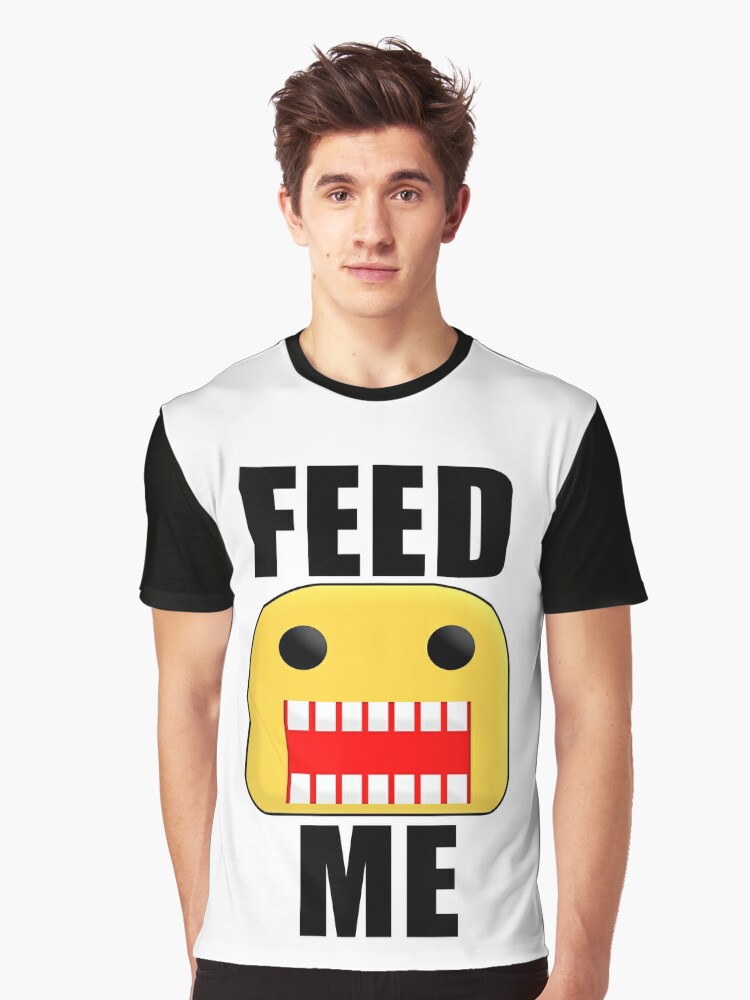 Roblox Feed Me Giant Noob Graphic T Shirt By Jenr8d Designs - roblox noob hogar redbubble