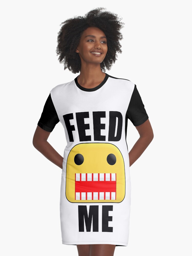 Roblox Feed Me Giant Noob Graphic T Shirt Dress By Jenr8d Designs Redbubble - afro 30 roblox