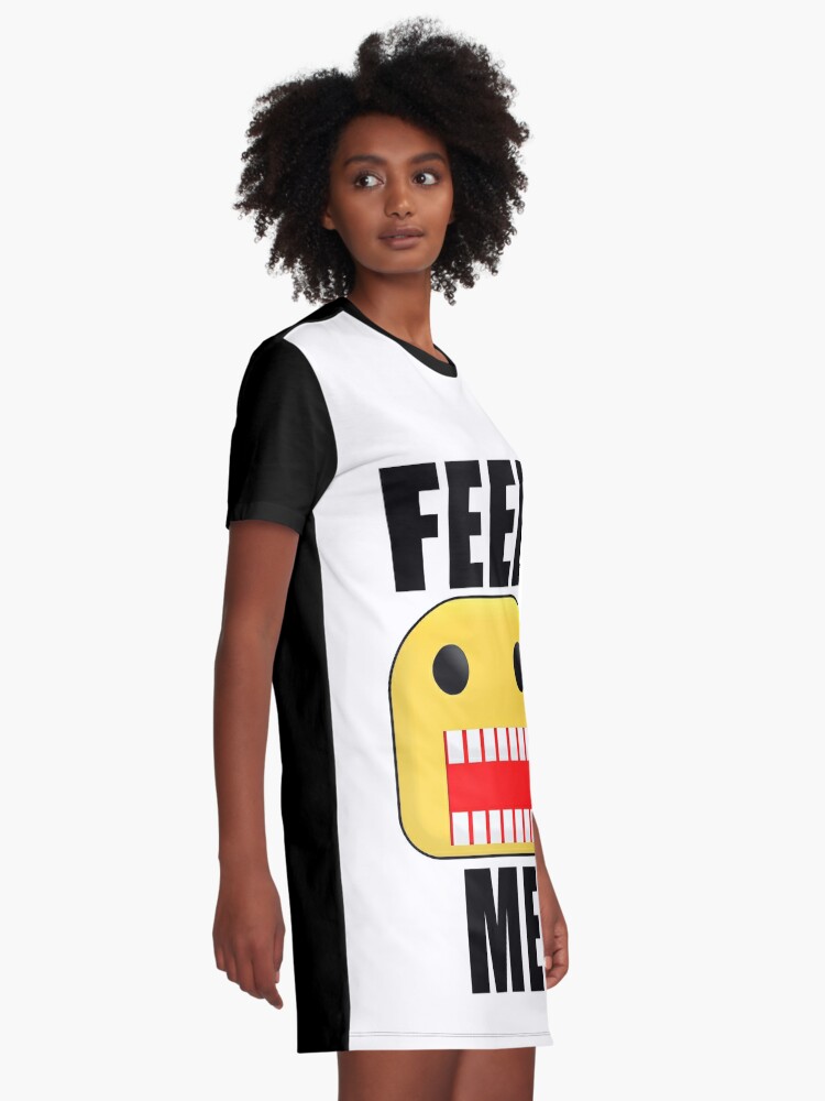 Roblox Feed Me Giant Noob Graphic T Shirt Dress By Jenr8d Designs Redbubble - roblox feed me shirt