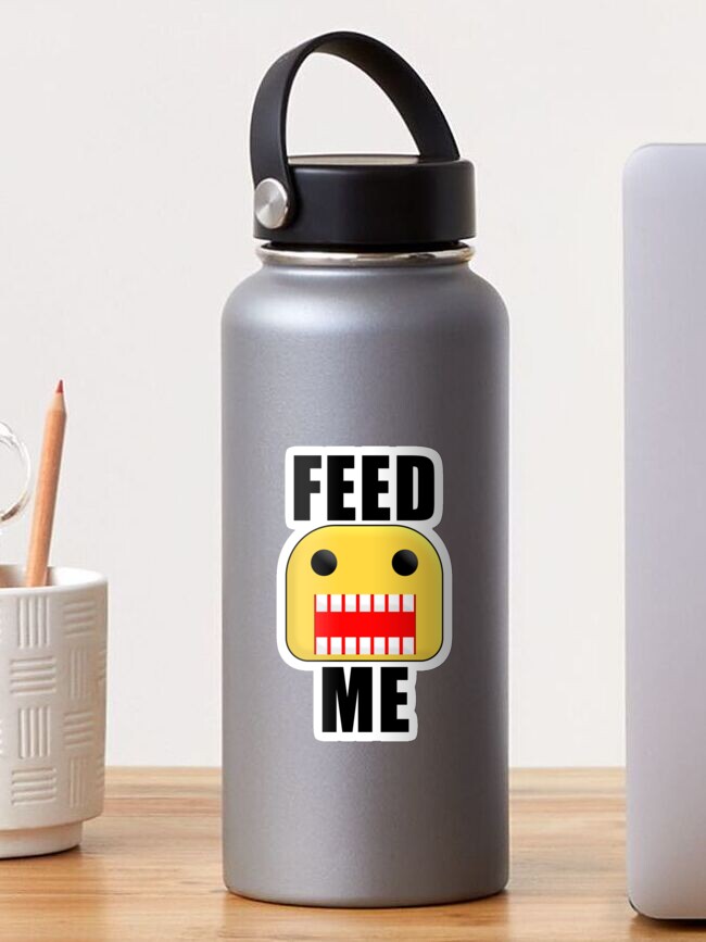 Roblox Feed Me Giant Noob Sticker By Jenr8d Designs Redbubble - roblox feed me