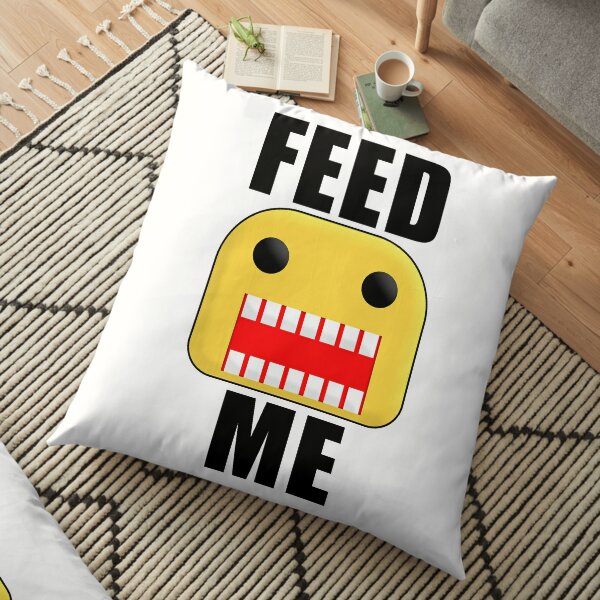 Roblox Feed The Noob Floor Pillow By Jenr8d Designs Redbubble - giant noob head roblox id