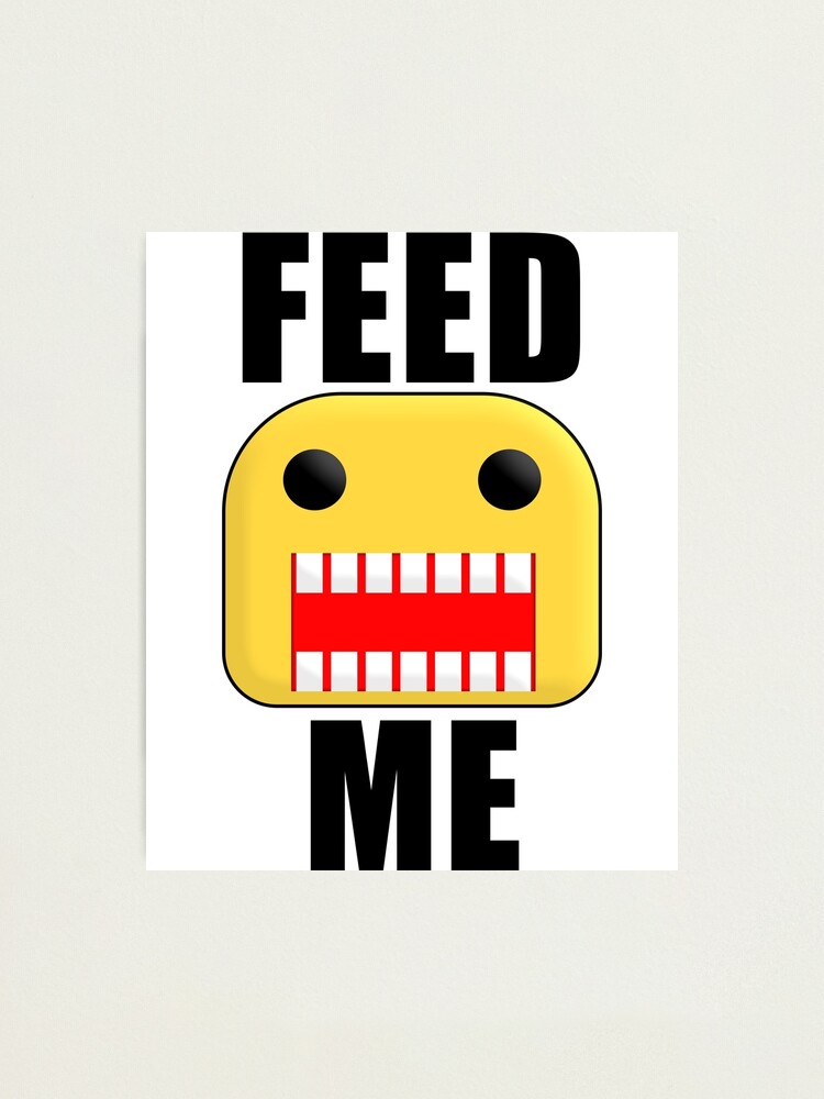 Roblox Feed Me Giant Noob Photographic Print By Jenr8d Designs Redbubble - dont wake up the giant sleeping baby roblox