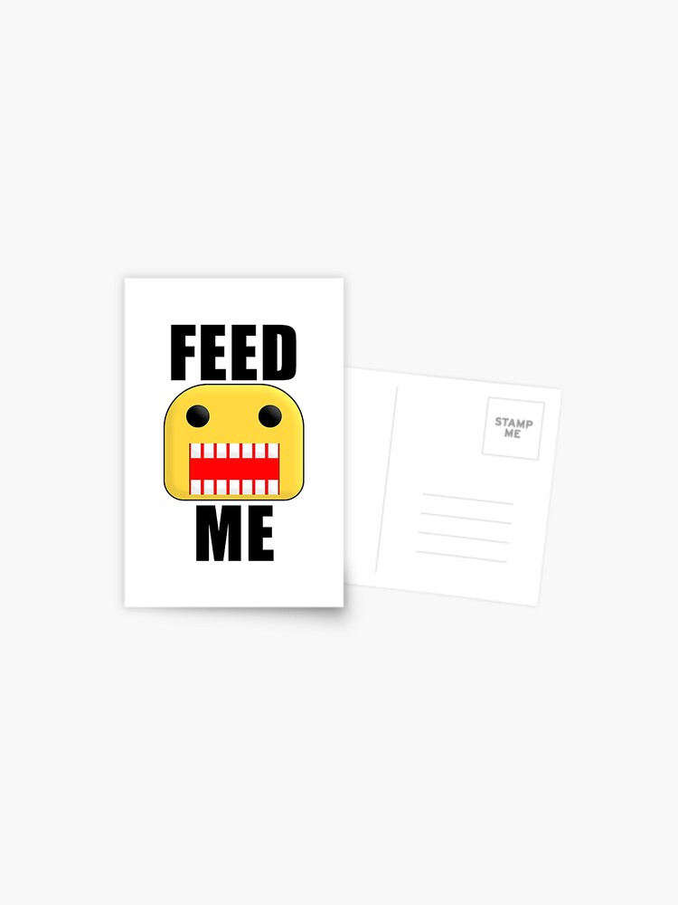 Roblox Feed Me Giant Noob Postcard By Jenr8d Designs Redbubble - roblox noob heads tapestry by jenr8d designs redbubble