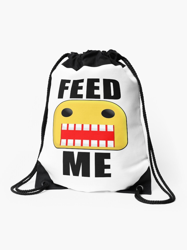 Roblox Feed Me Giant Noob Drawstring Bag By Jenr8d Designs - roblox feed me giant noob tapestry by jenr8d designs redbubble