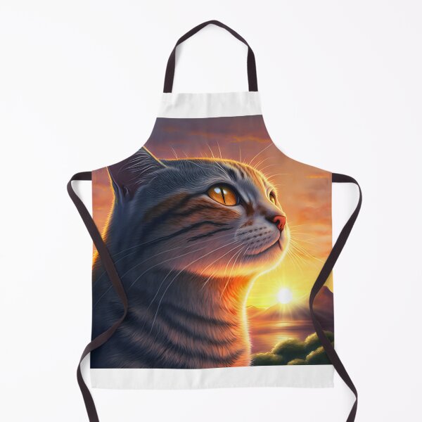 Item preview, Cat Looking At Sunset designed and sold by TheBaconStudio.