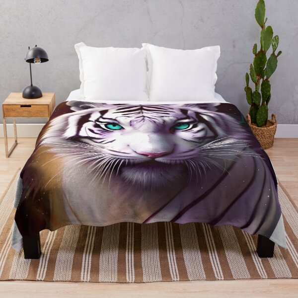 Item preview, White Tiger Head with Mesmerizing Eyes designed and sold by Queen1120.